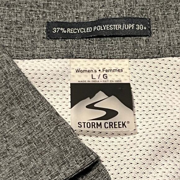 Storm Creek Women’s 4-Way Stretch Eco-Woven Shirt Large SPF 30 Hiking Fishing - Picture 4 of 6